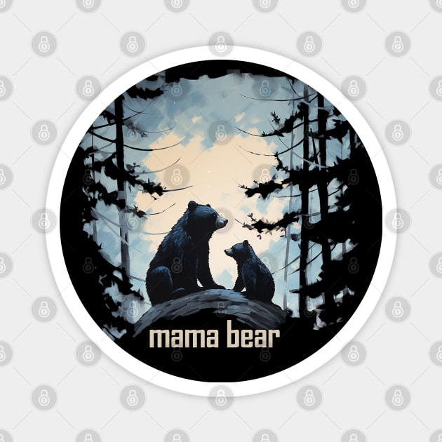 Mama Bear Magnet by nonbeenarydesigns